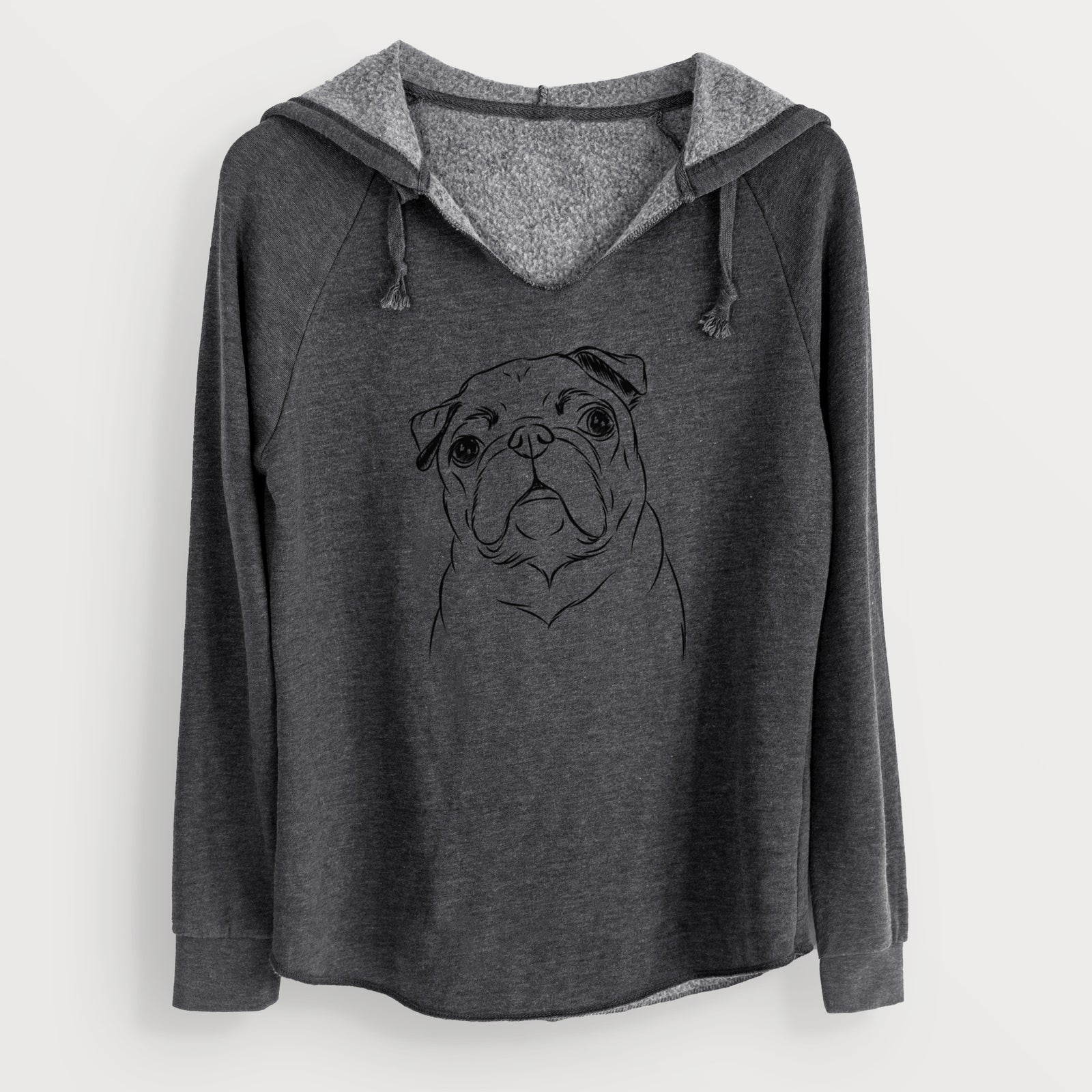 Bare Darling Chloe the Pug - Cali Wave Hooded Sweatshirt