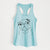 Darling Chloe the Pug - Women's Racerback Tanktop