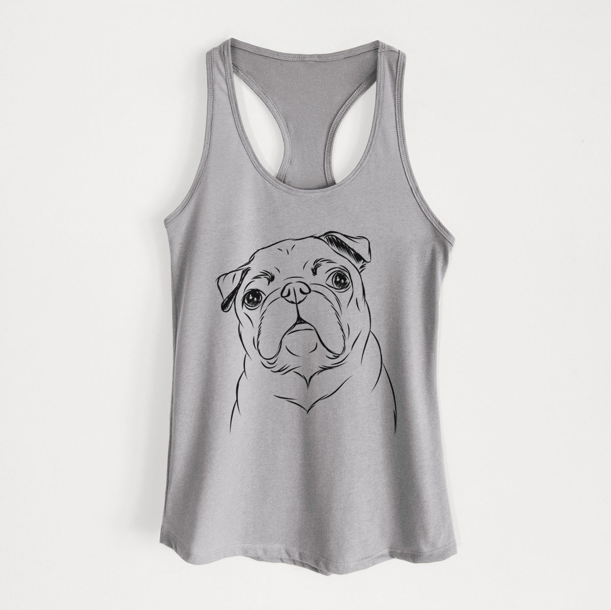 Darling Chloe the Pug - Women&#39;s Racerback Tanktop