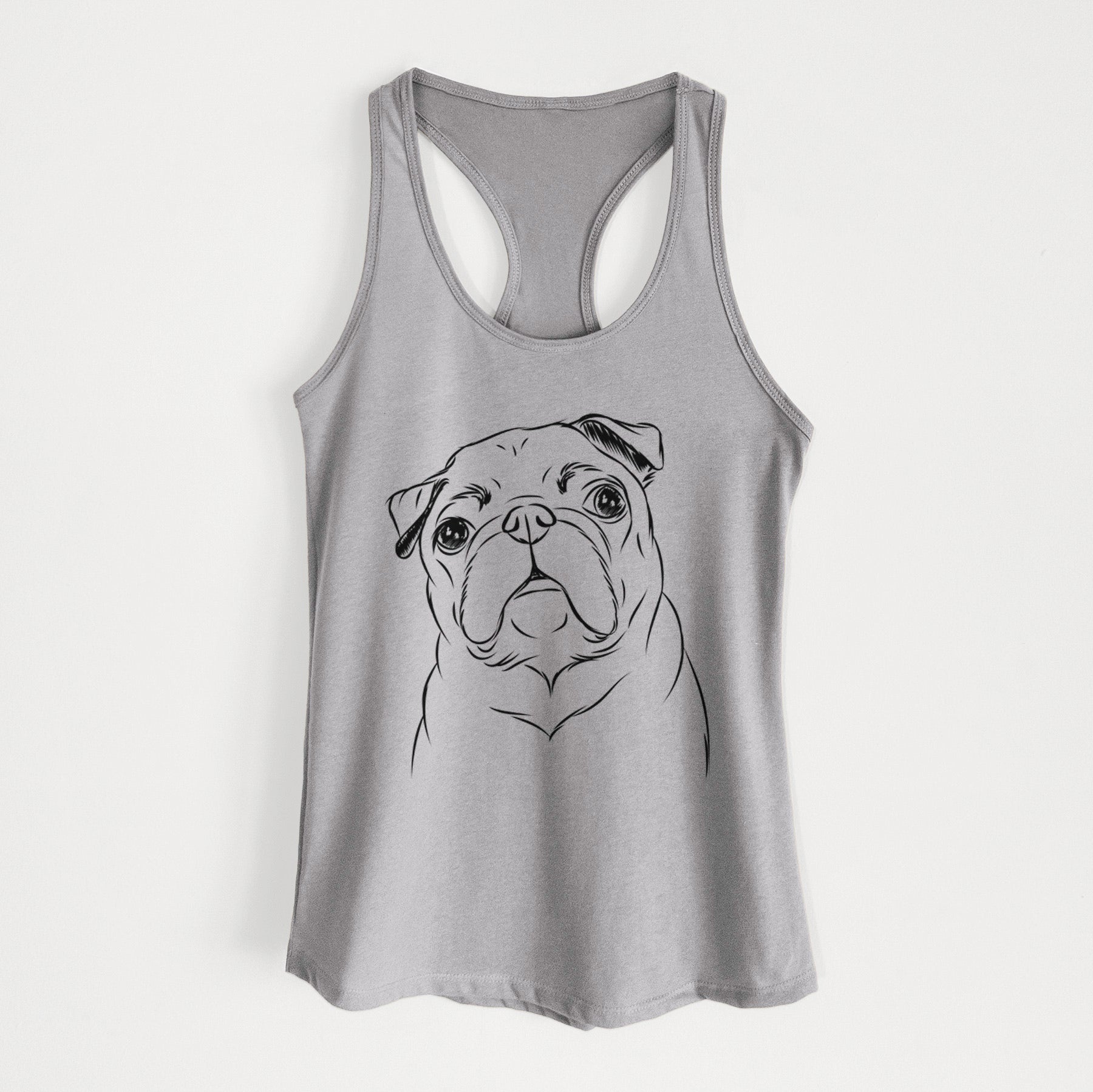 Darling Chloe the Pug - Women's Racerback Tanktop