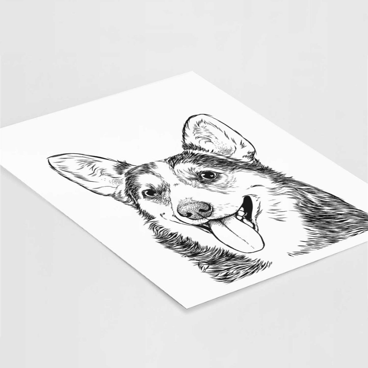 Darma the Corgi Art Print