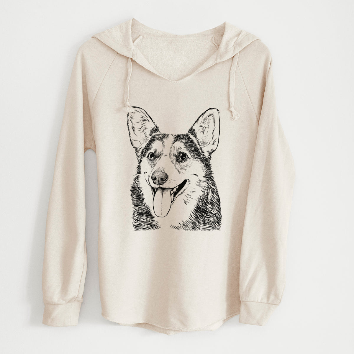 Bare Darma the Corgi - Cali Wave Hooded Sweatshirt