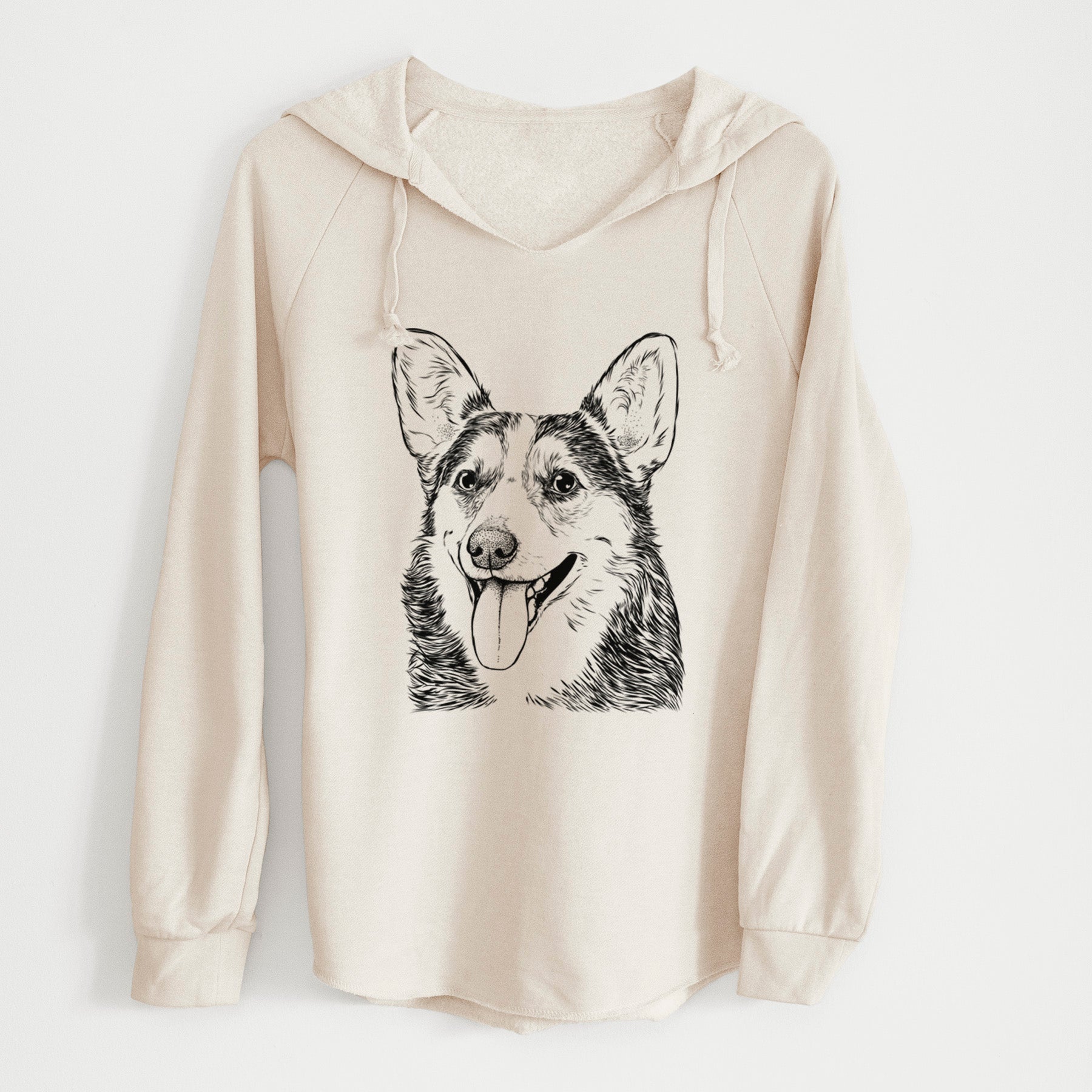 Bare Darma the Corgi - Cali Wave Hooded Sweatshirt