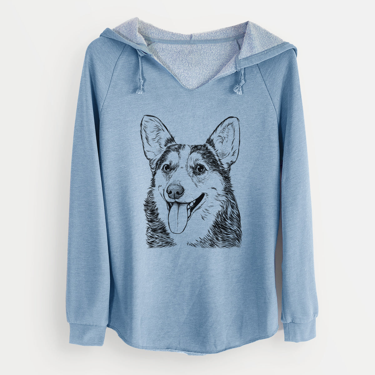 Bare Darma the Corgi - Cali Wave Hooded Sweatshirt
