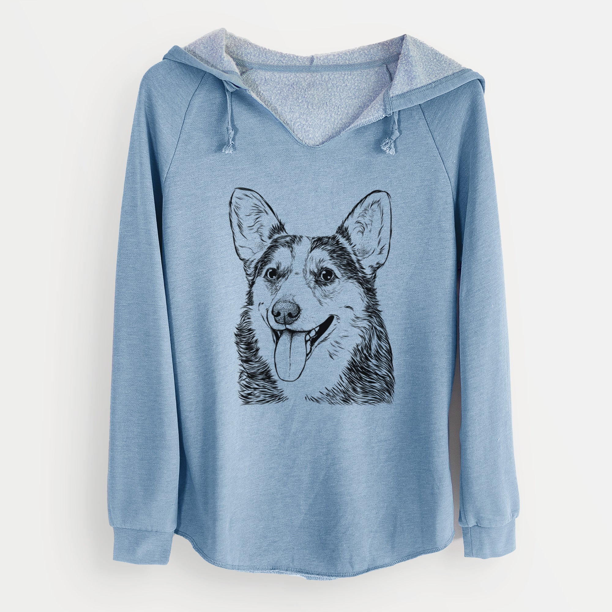 Bare Darma the Corgi - Cali Wave Hooded Sweatshirt