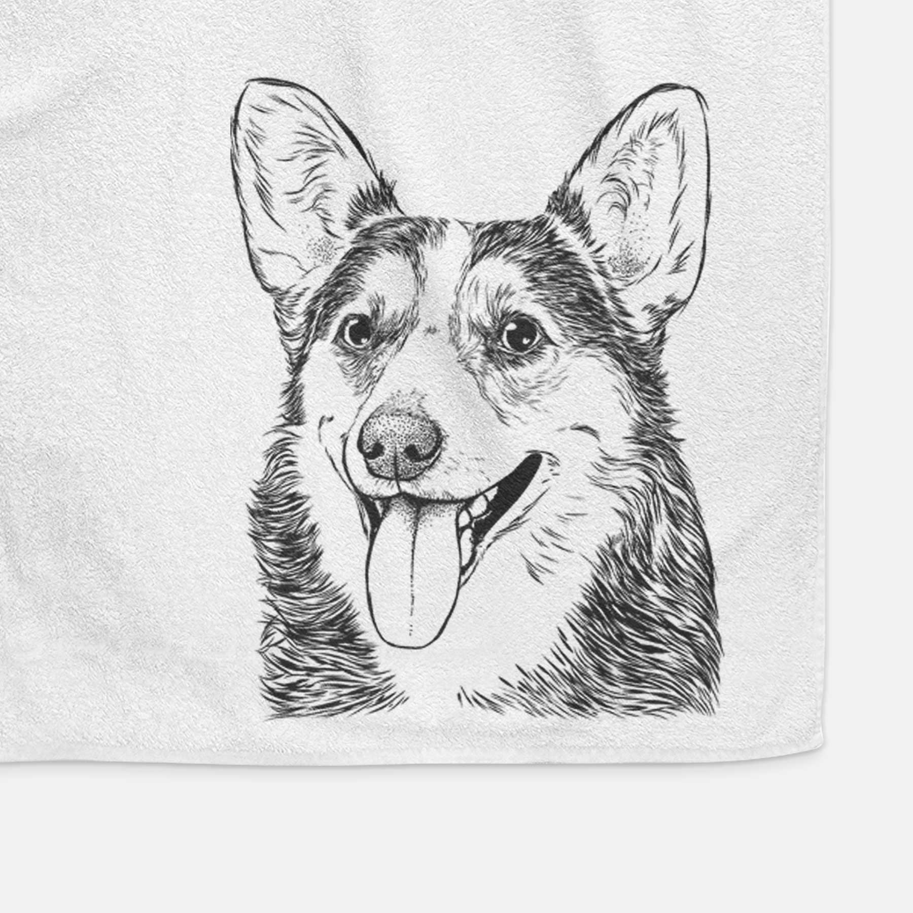 Darma the Corgi Decorative Hand Towel