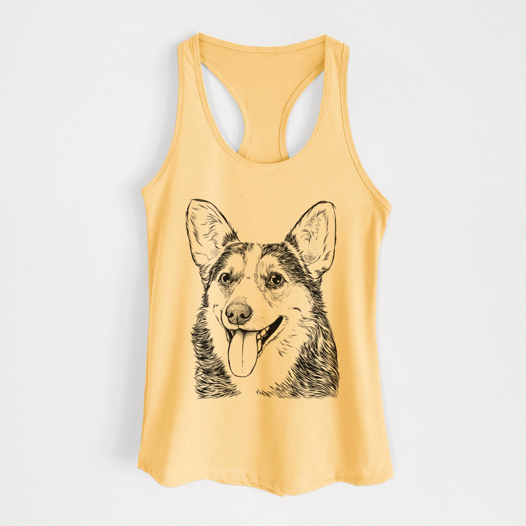 Darma the Corgi - Women's Racerback Tanktop