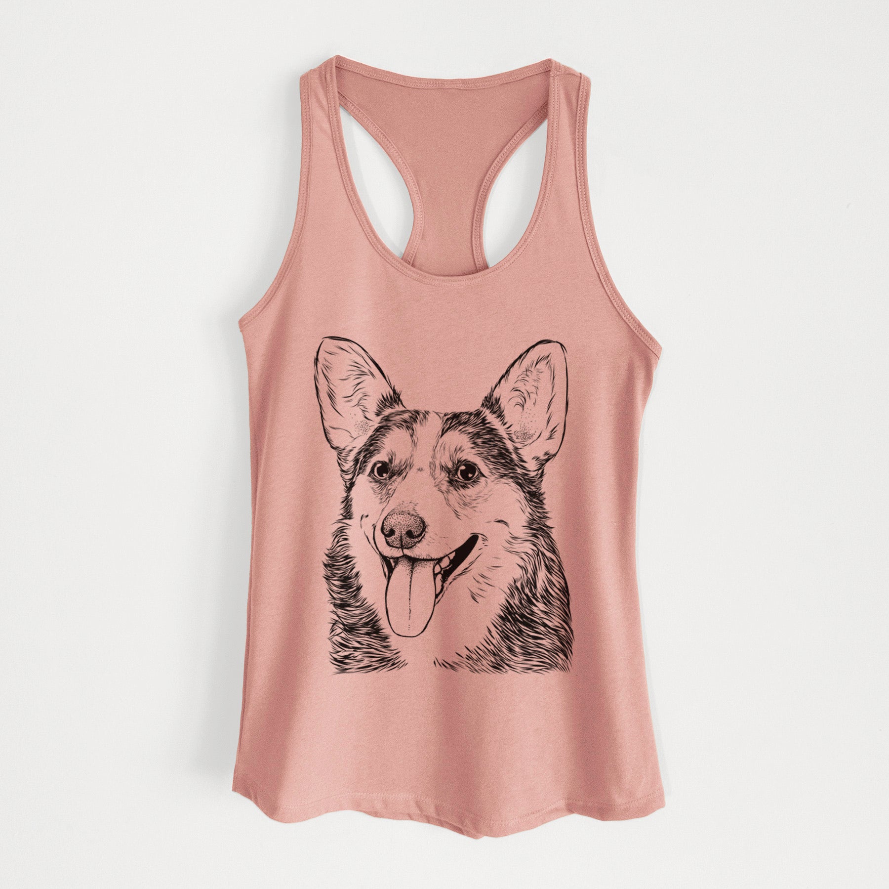 Darma the Corgi - Women's Racerback Tanktop