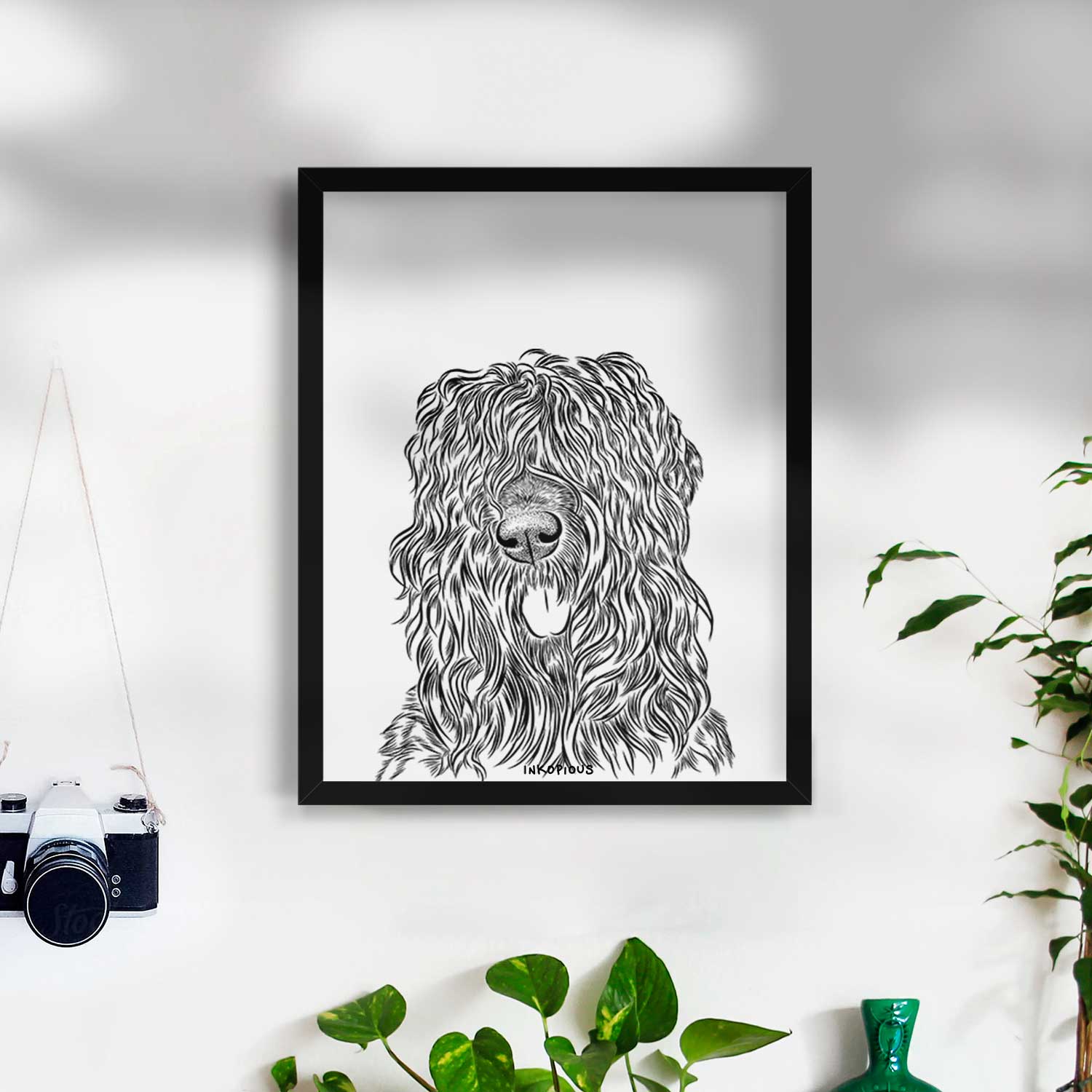 Darryl the Black Russian Terrier Art Print