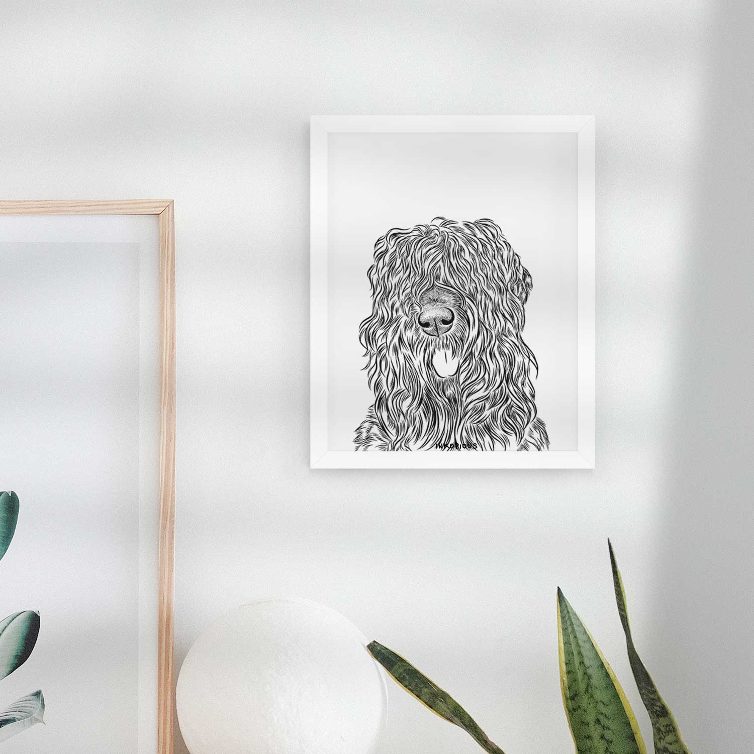 Darryl the Black Russian Terrier Art Print