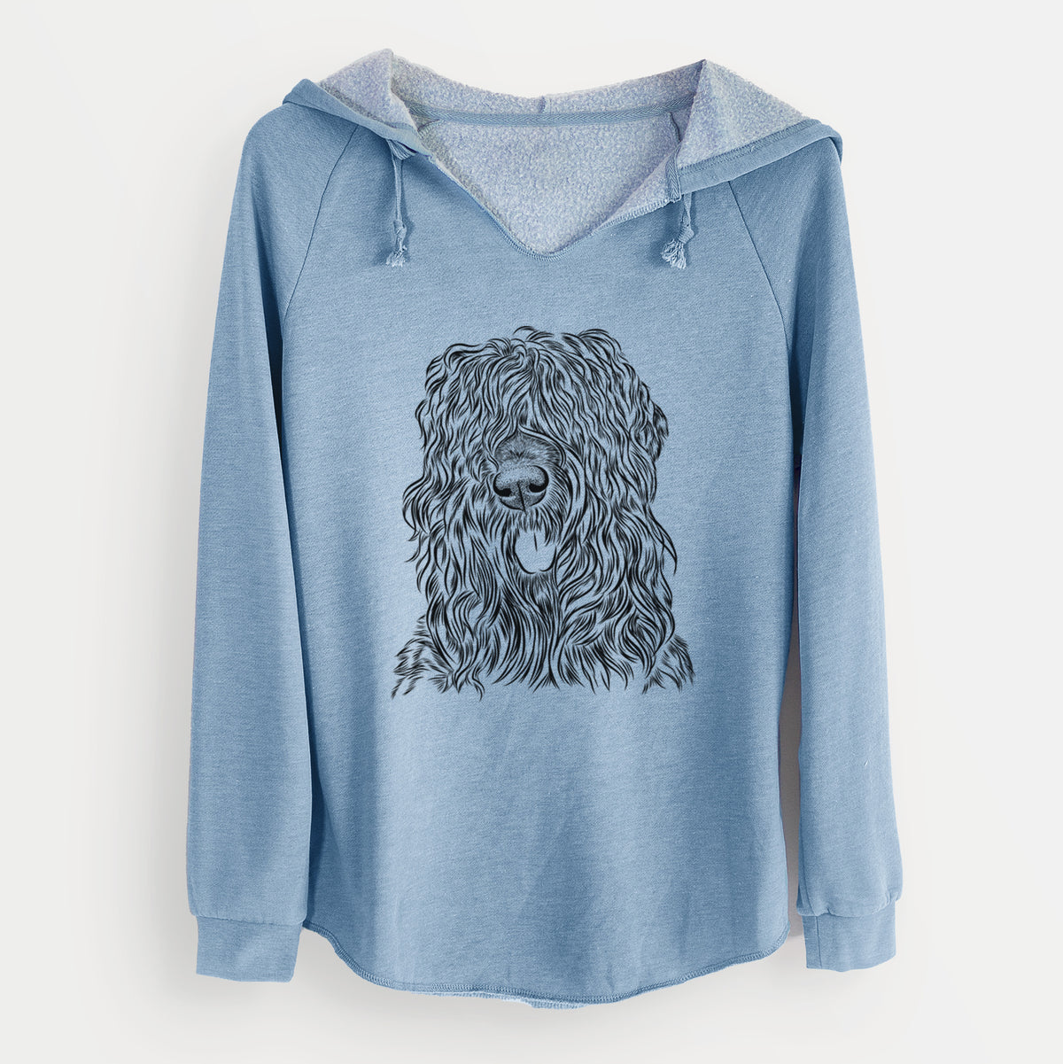 Bare Darryl the Black Russian Terrier - Cali Wave Hooded Sweatshirt
