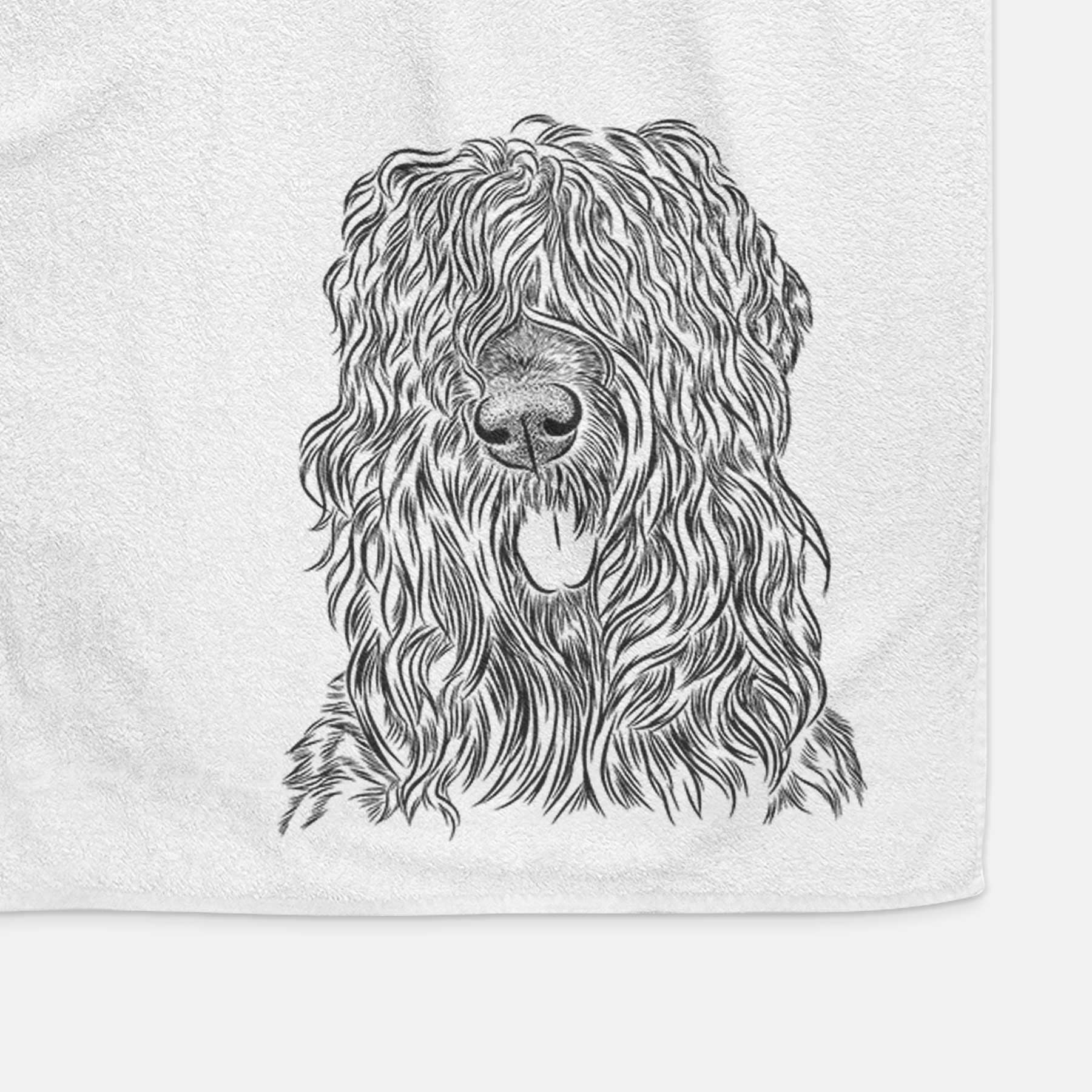 Darryl the Black Russian Terrier Decorative Hand Towel