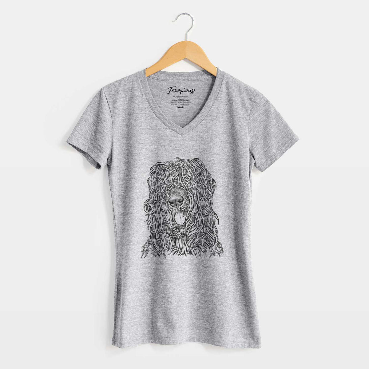 Bare Darryl the Black Russian Terrier - Women's V-neck Shirt