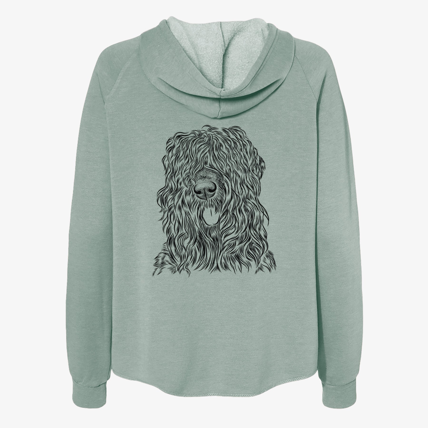 Darryl the Black Russian Terrier - Women's Cali Wave Zip-Up Sweatshirt