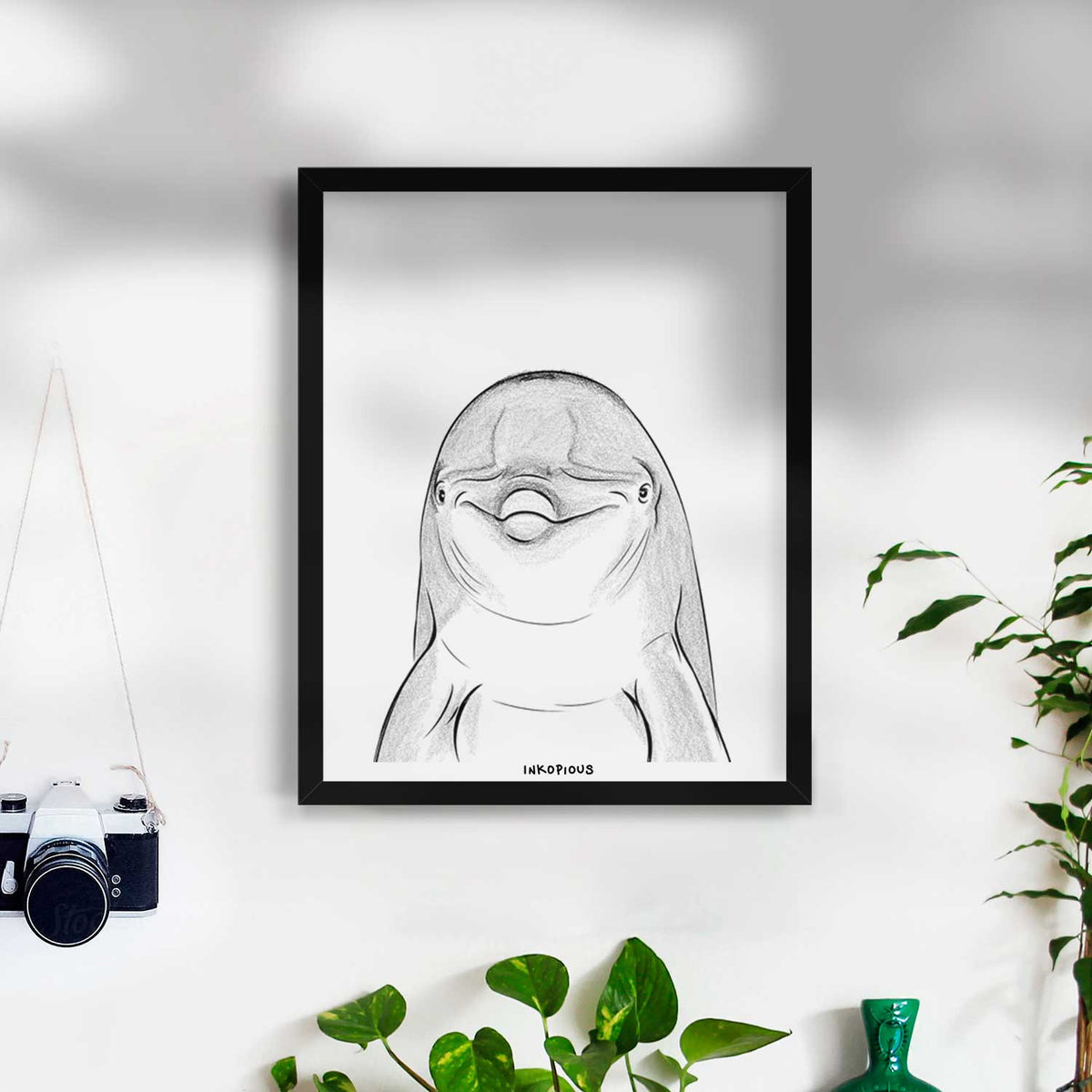 Dave the Dolphin Art Print