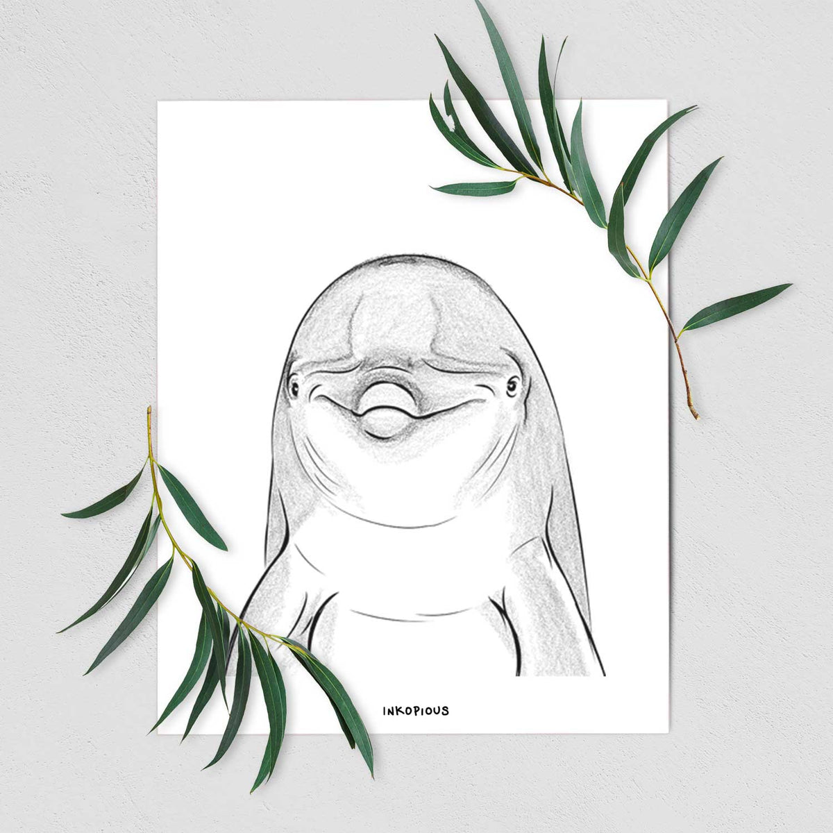 Dave the Dolphin Art Print