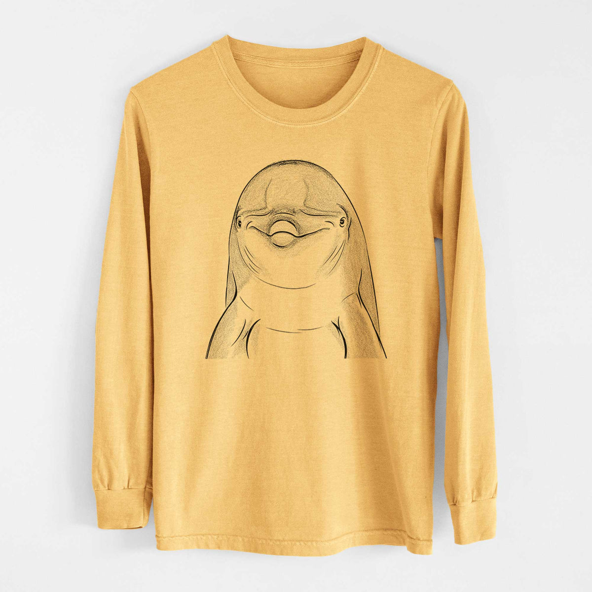 Bare Dave the Dolphin - Heavyweight 100% Cotton Long Sleeve