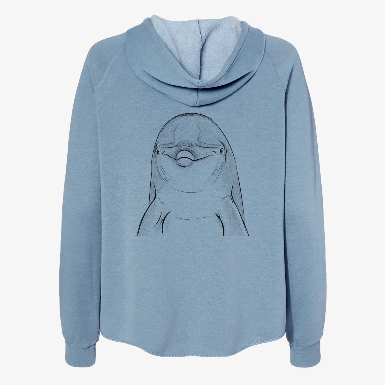 Dave the Dolphin - Women's Cali Wave Zip-Up Sweatshirt