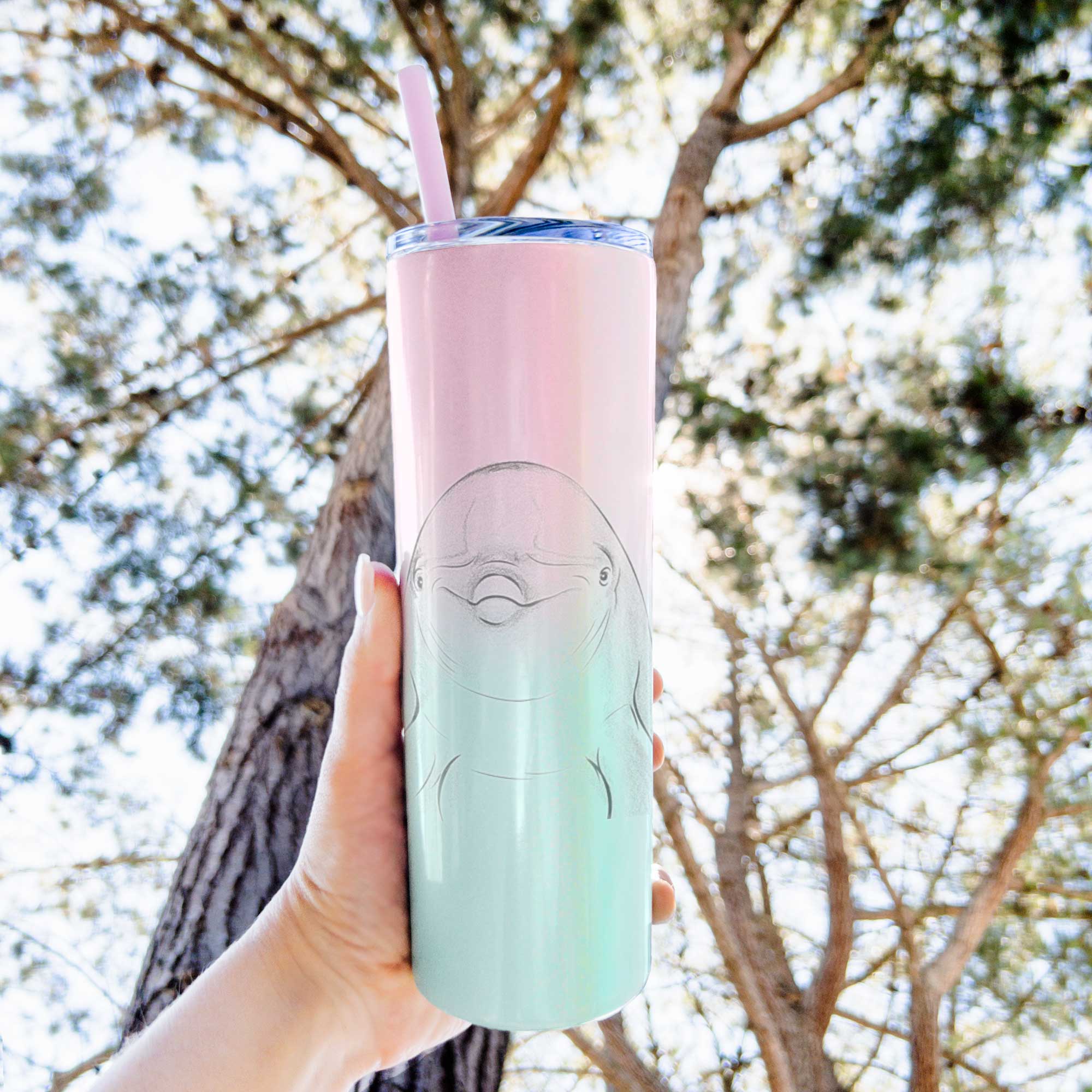 Dave the Dolphin - 20oz Skinny Tumbler