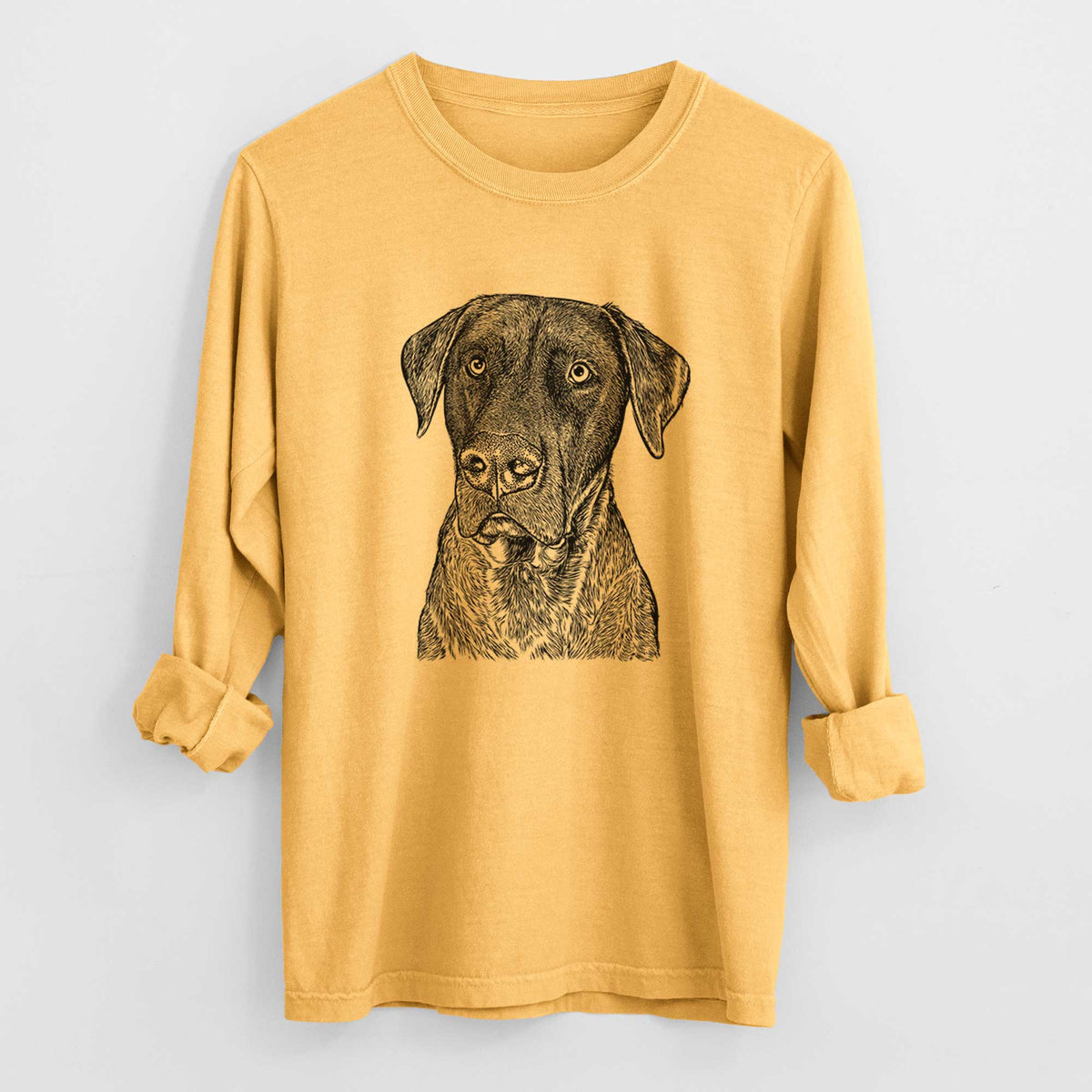 Bare David the Boxador - Heavyweight 100% Cotton Long Sleeve