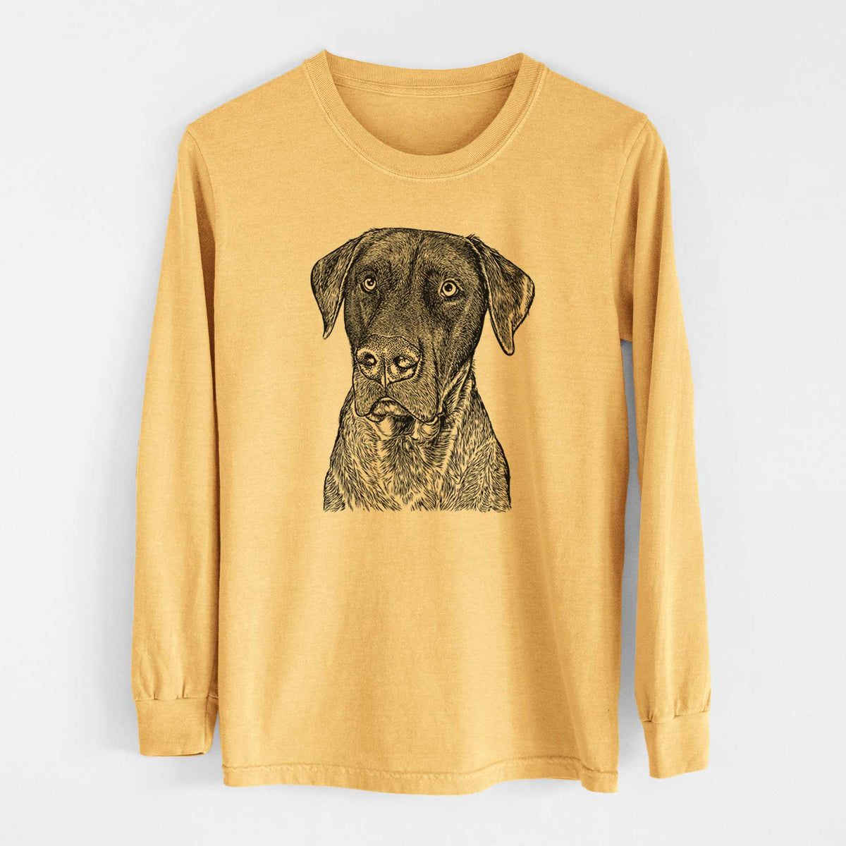 Bare David the Boxador - Heavyweight 100% Cotton Long Sleeve