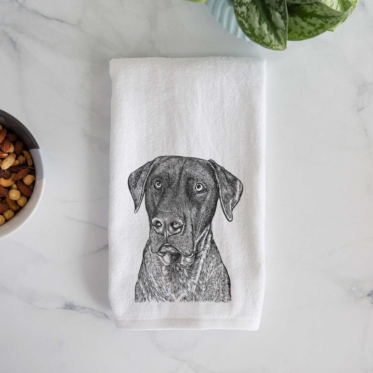 David the Boxador Decorative Hand Towel