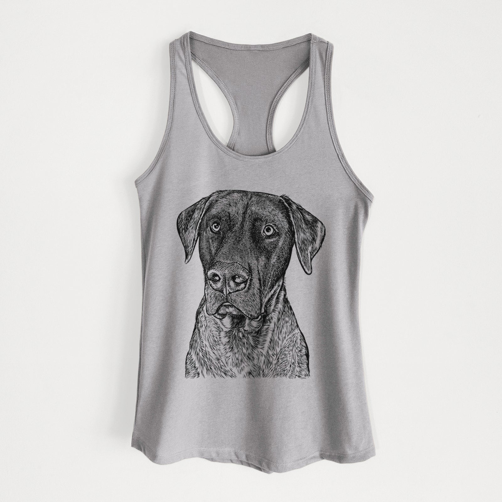 David the Boxador - Women's Racerback Tanktop