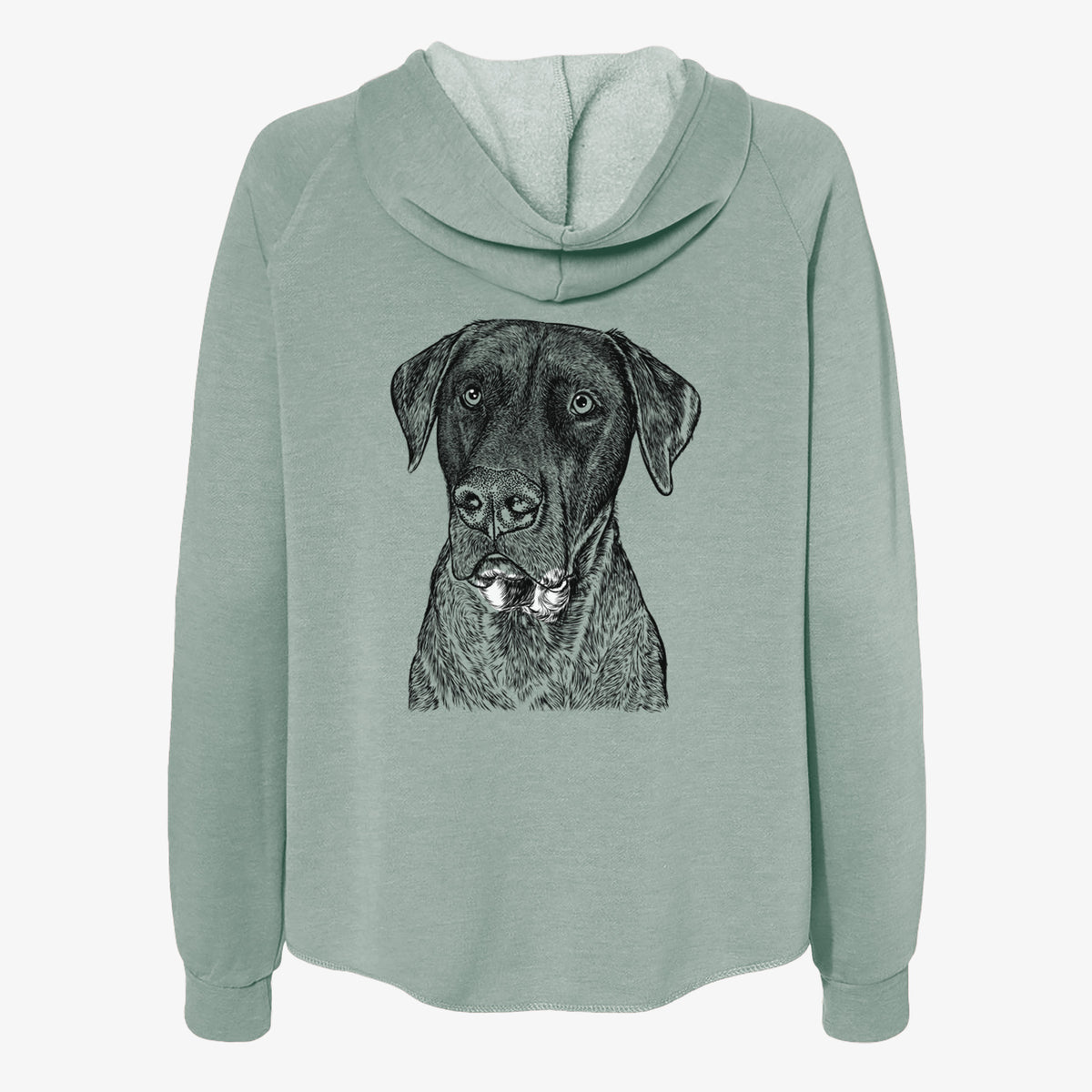David the Boxador - Women's Cali Wave Zip-Up Sweatshirt