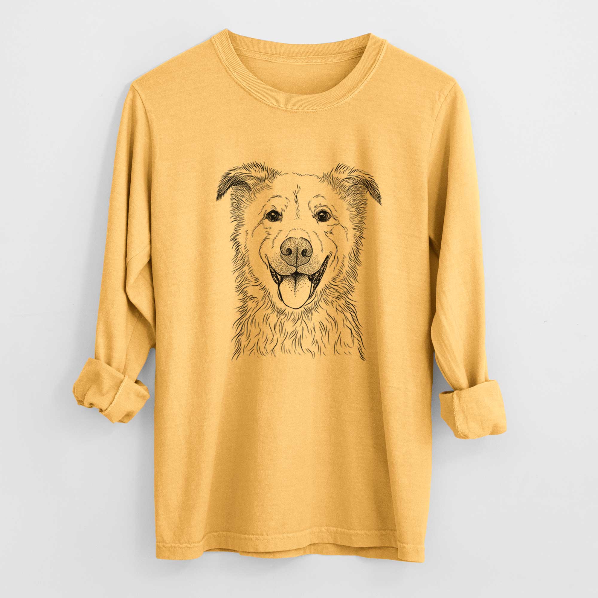 Bare Dawson the Mixed Breed - Heavyweight 100% Cotton Long Sleeve