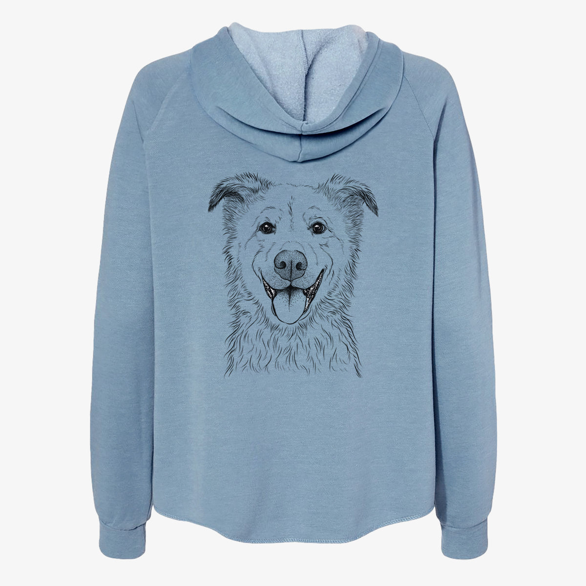 Dawson the Mixed Breed - Women's Cali Wave Zip-Up Sweatshirt