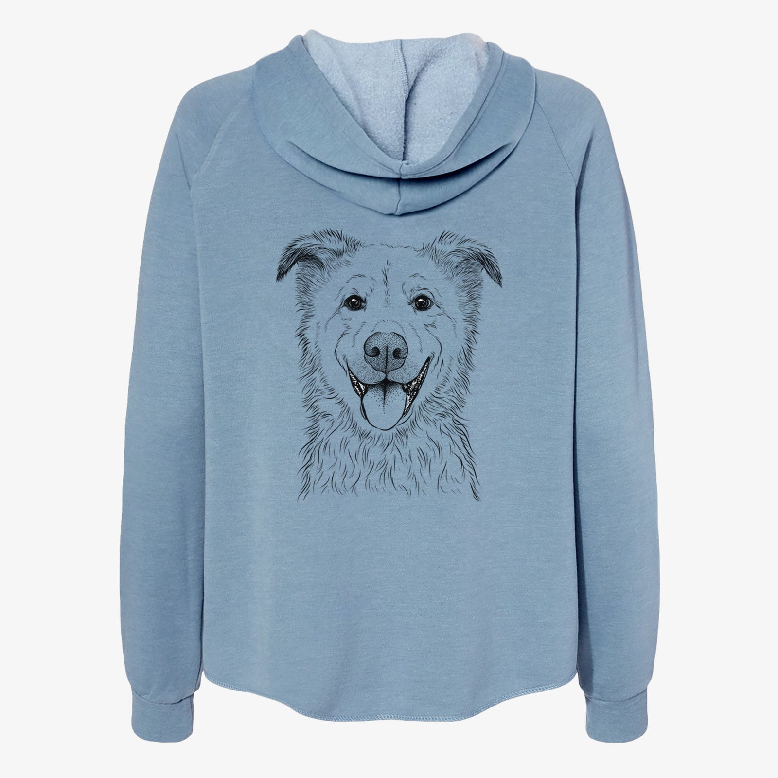 Dawson the Mixed Breed - Women's Cali Wave Zip-Up Sweatshirt