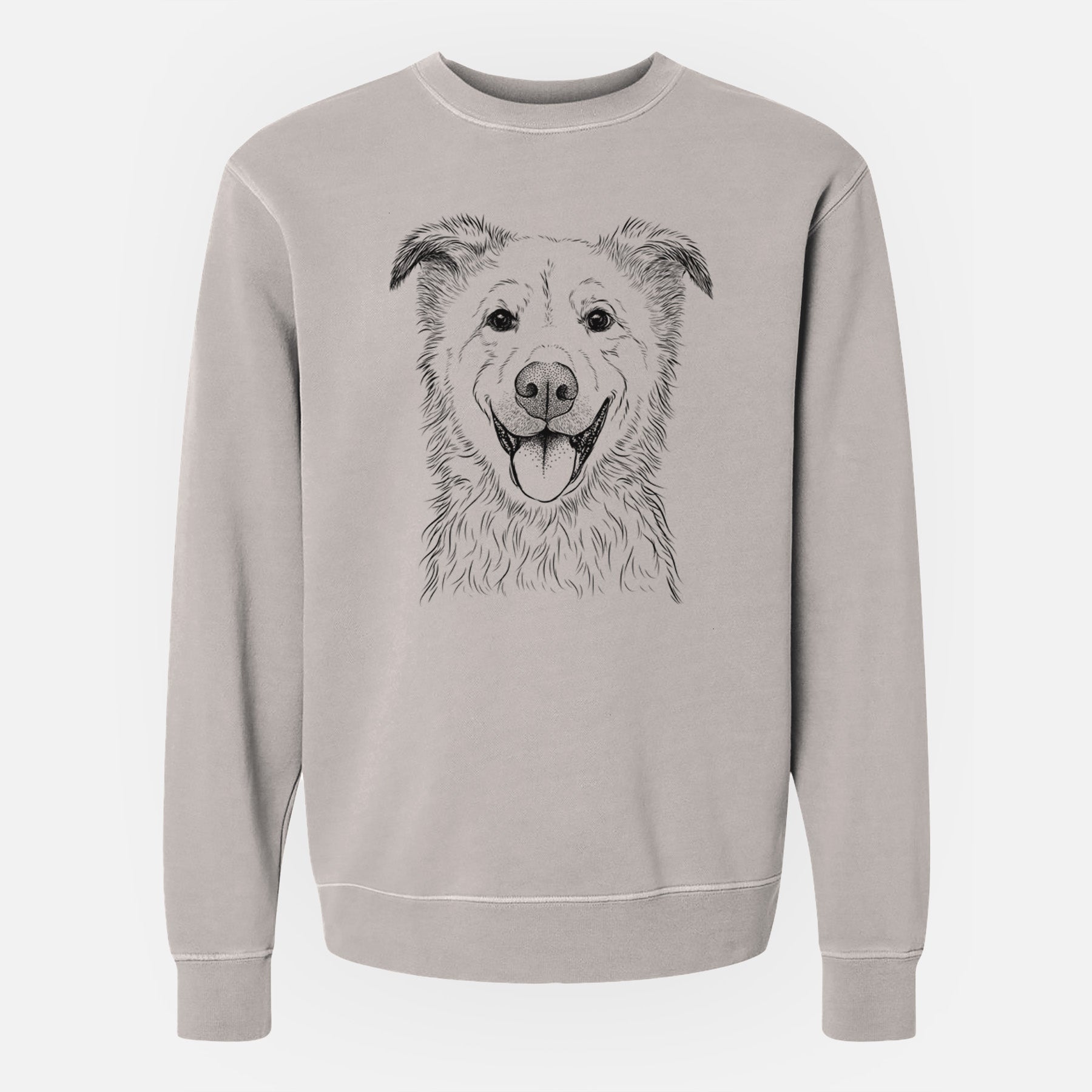 Bare Dawson the Mixed Breed - Unisex Pigment Dyed Crew Sweatshirt