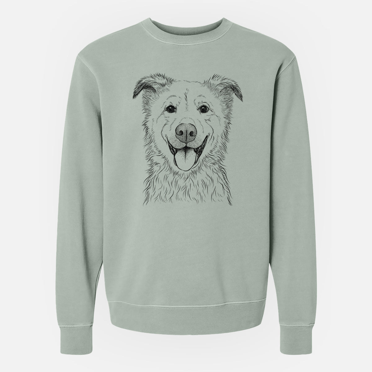 Bare Dawson the Mixed Breed - Unisex Pigment Dyed Crew Sweatshirt