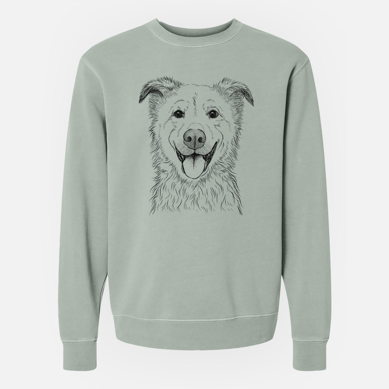 Bare Dawson the Mixed Breed - Unisex Pigment Dyed Crew Sweatshirt