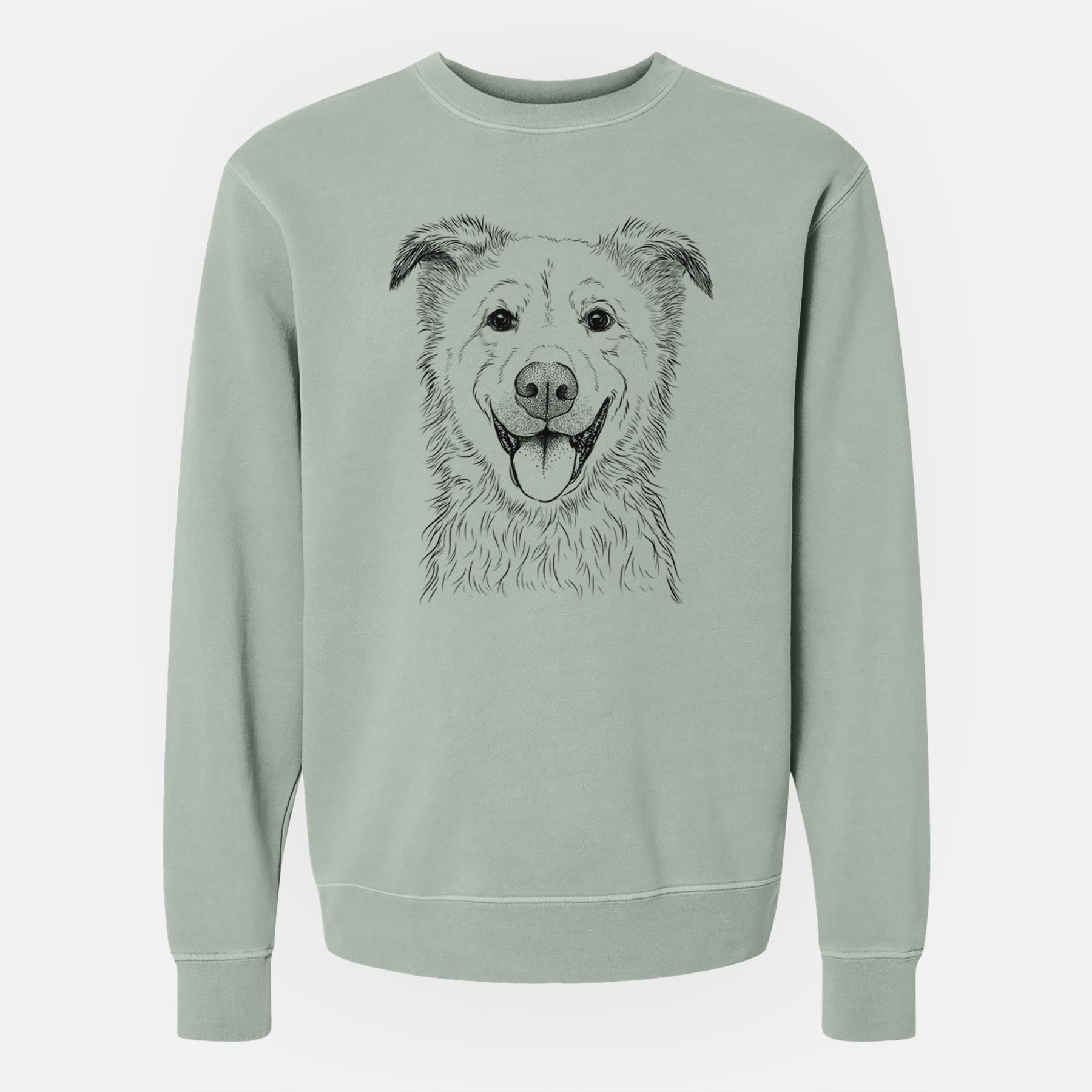 Bare Dawson the Mixed Breed - Unisex Pigment Dyed Crew Sweatshirt