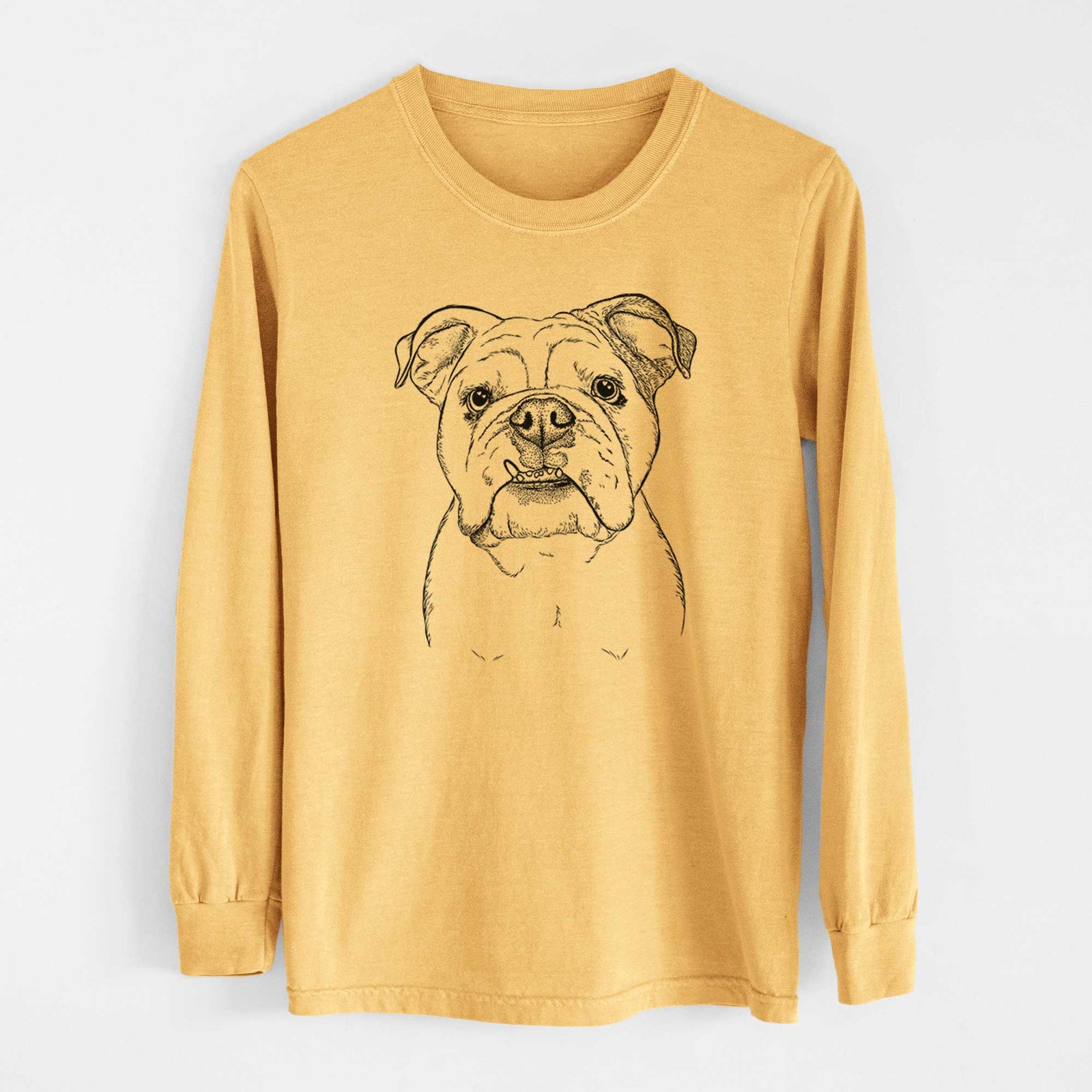 Bare Dazy the English Bulldog - Heavyweight 100% Cotton Long Sleeve