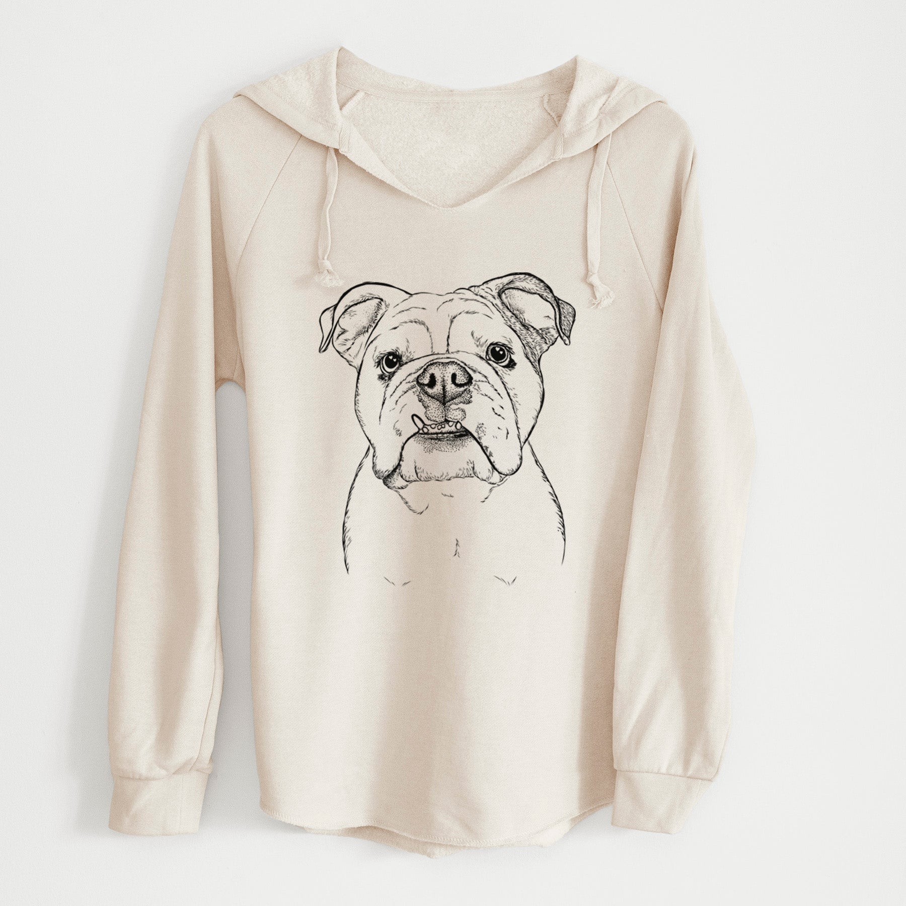 Bare Dazy the English Bulldog - Cali Wave Hooded Sweatshirt