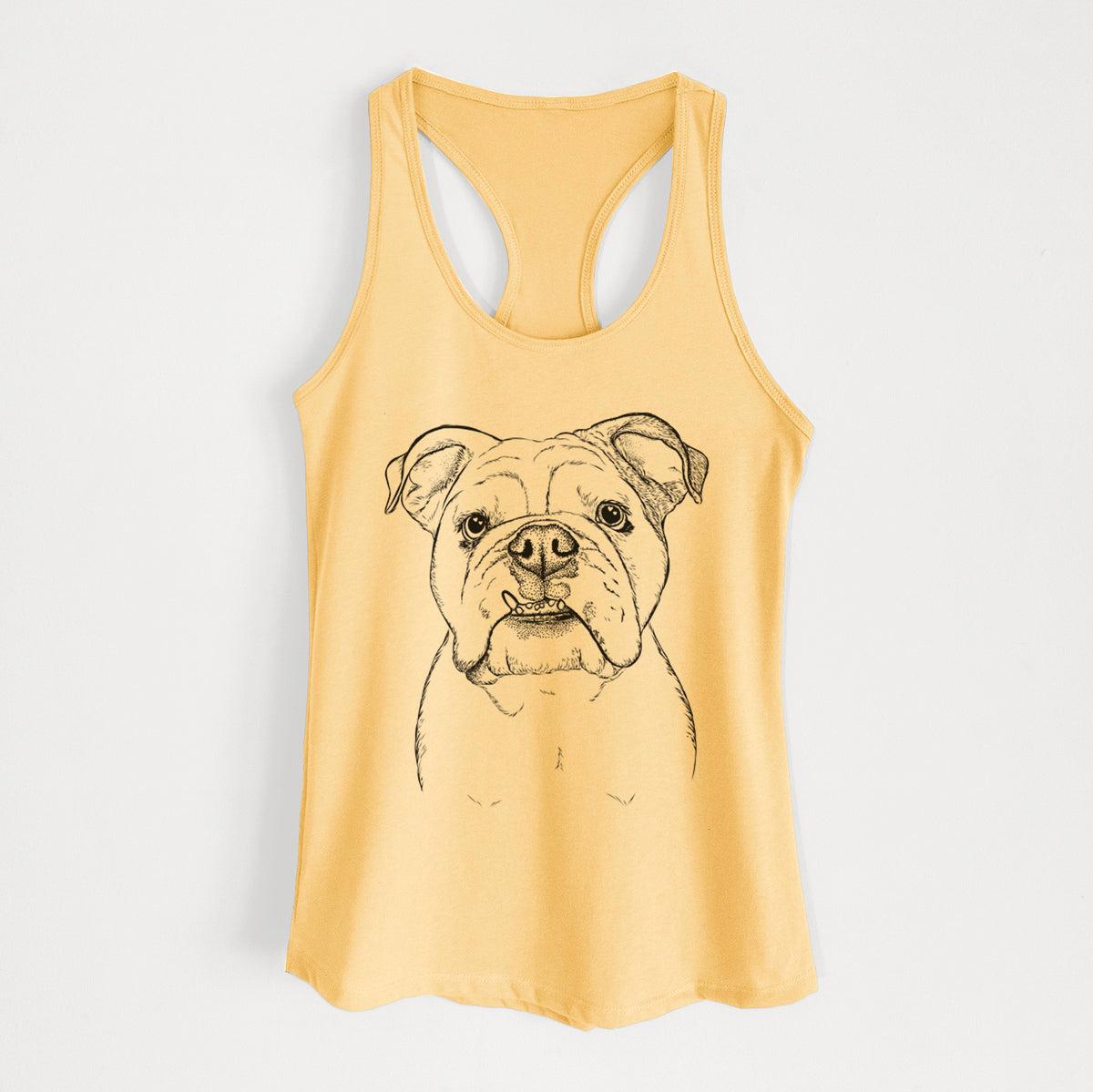Dazy the English Bulldog - Women's Racerback Tanktop