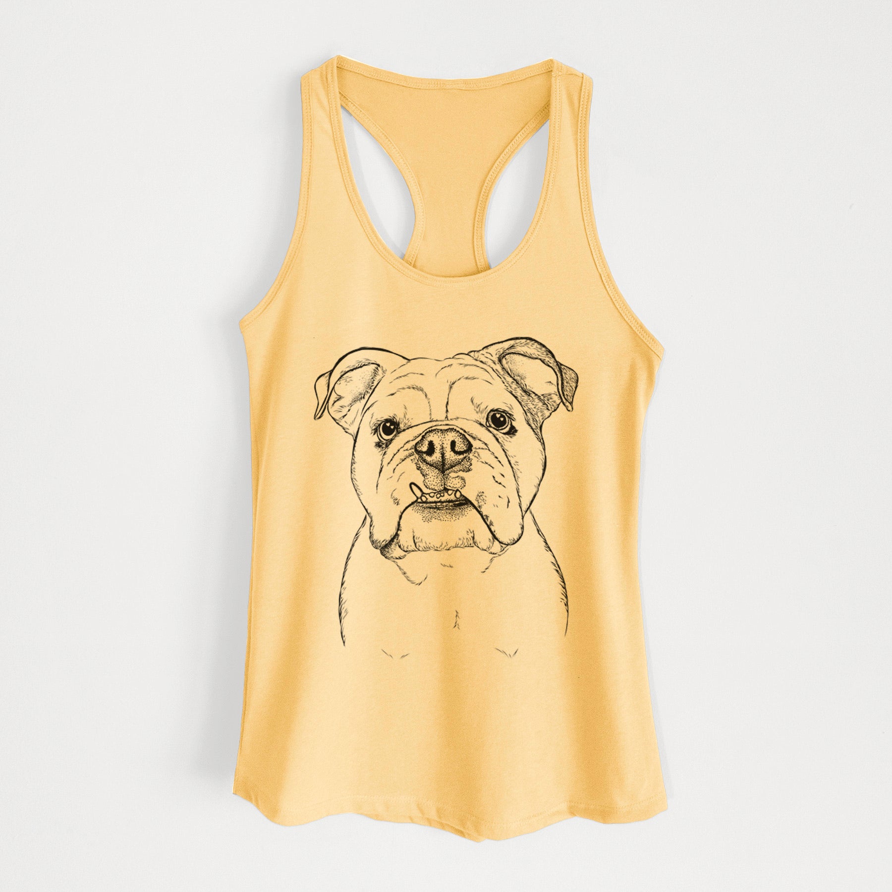 Dazy the English Bulldog - Women's Racerback Tanktop