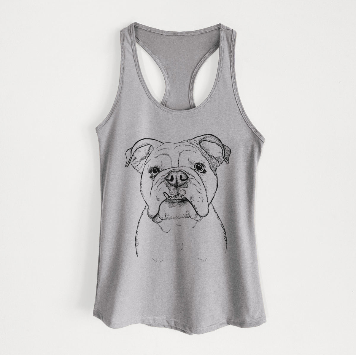 Dazy the English Bulldog - Women&#39;s Racerback Tanktop