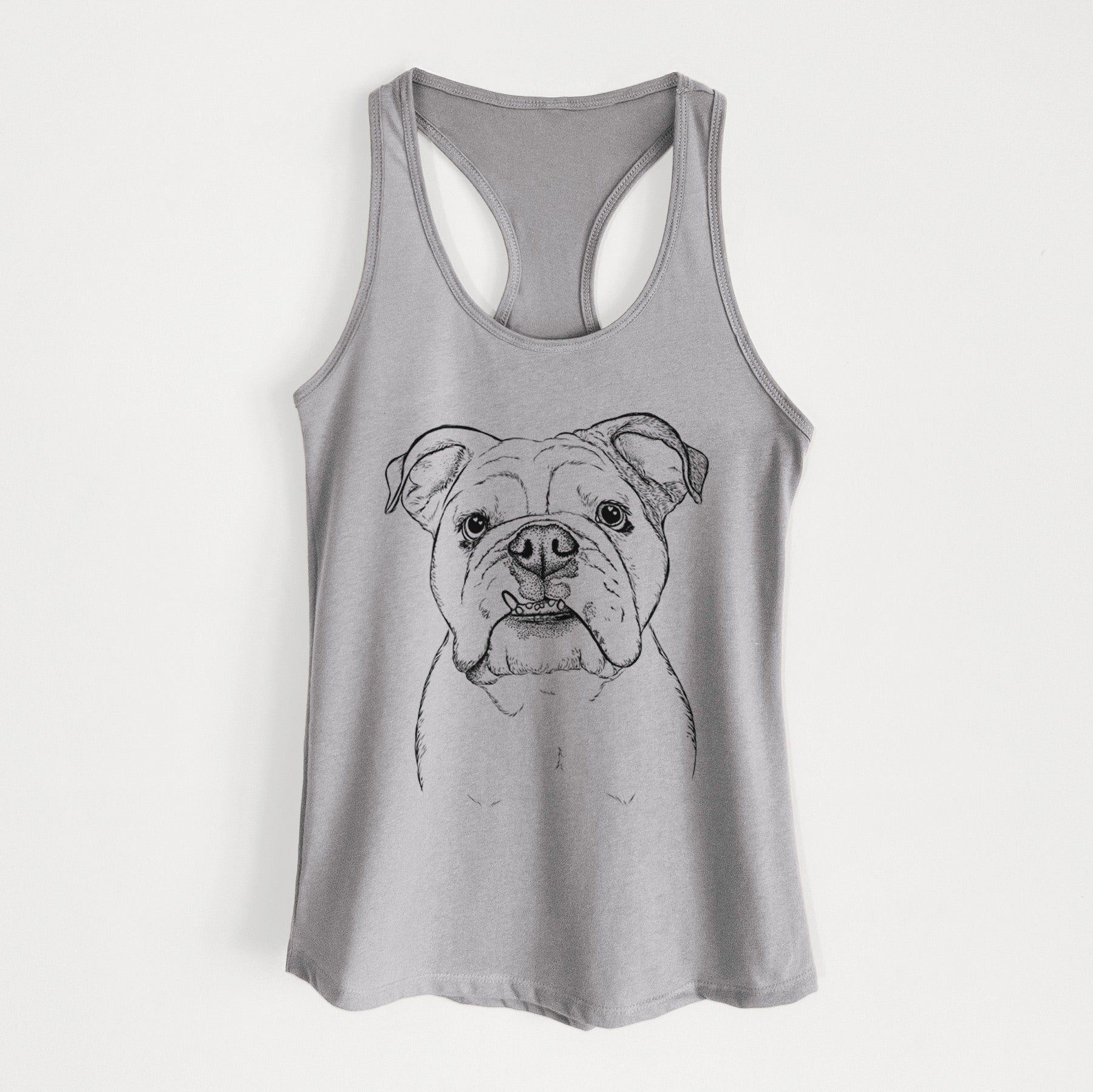 Dazy the English Bulldog - Women's Racerback Tanktop