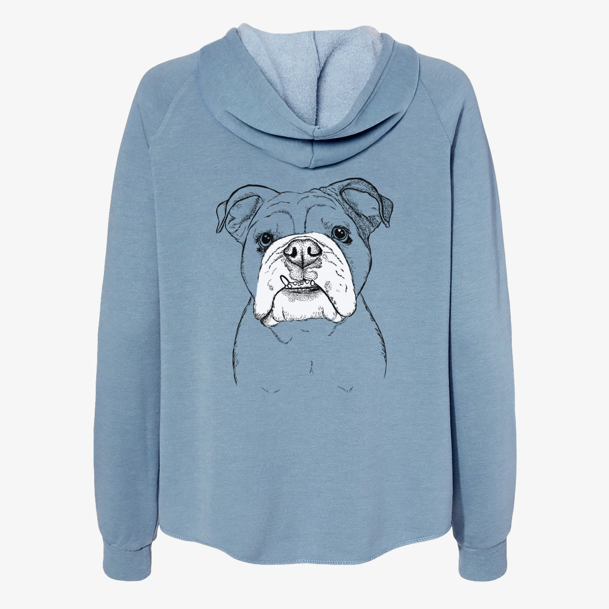 Dazy the English Bulldog - Women's Cali Wave Zip-Up Sweatshirt
