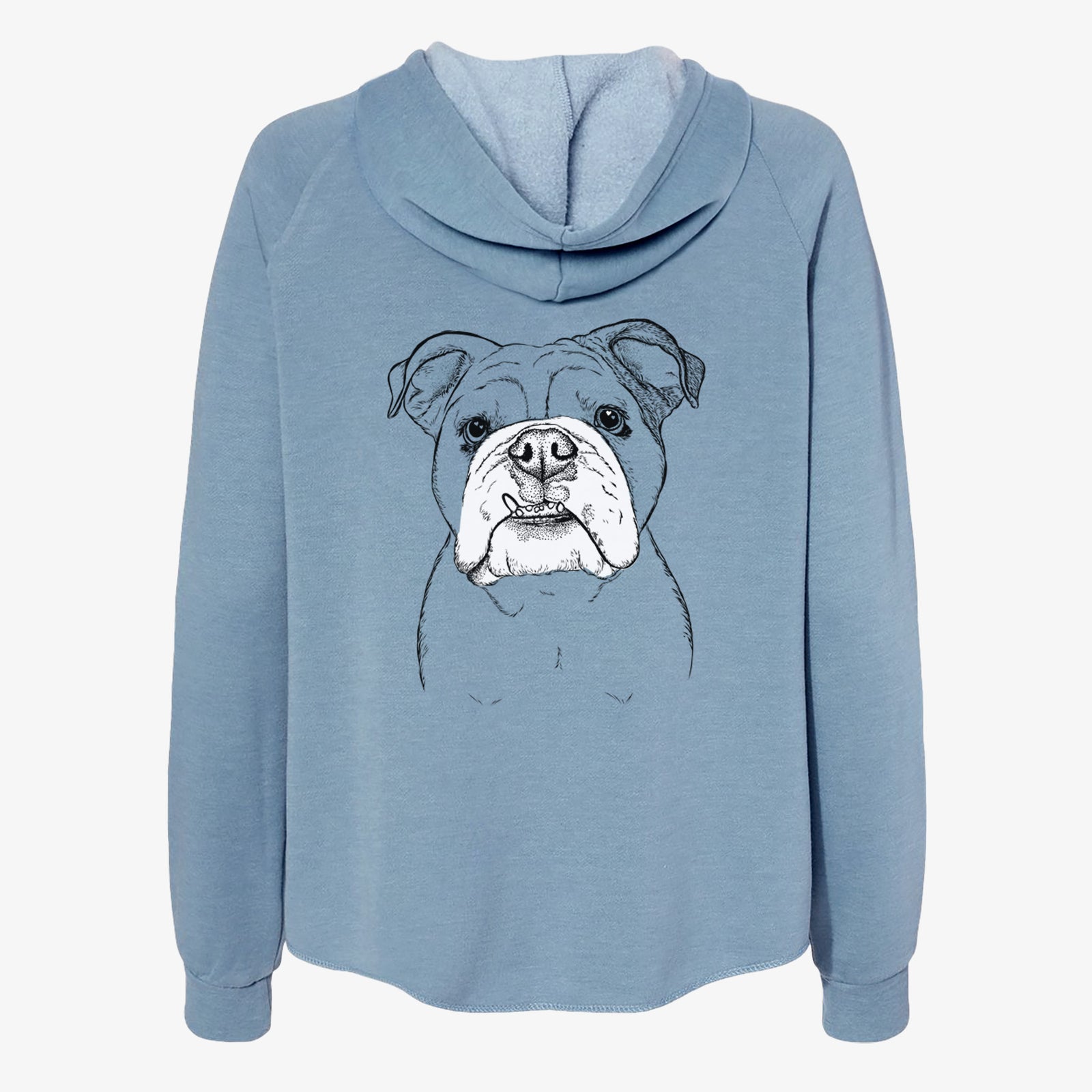 Dazy the English Bulldog - Women's Cali Wave Zip-Up Sweatshirt