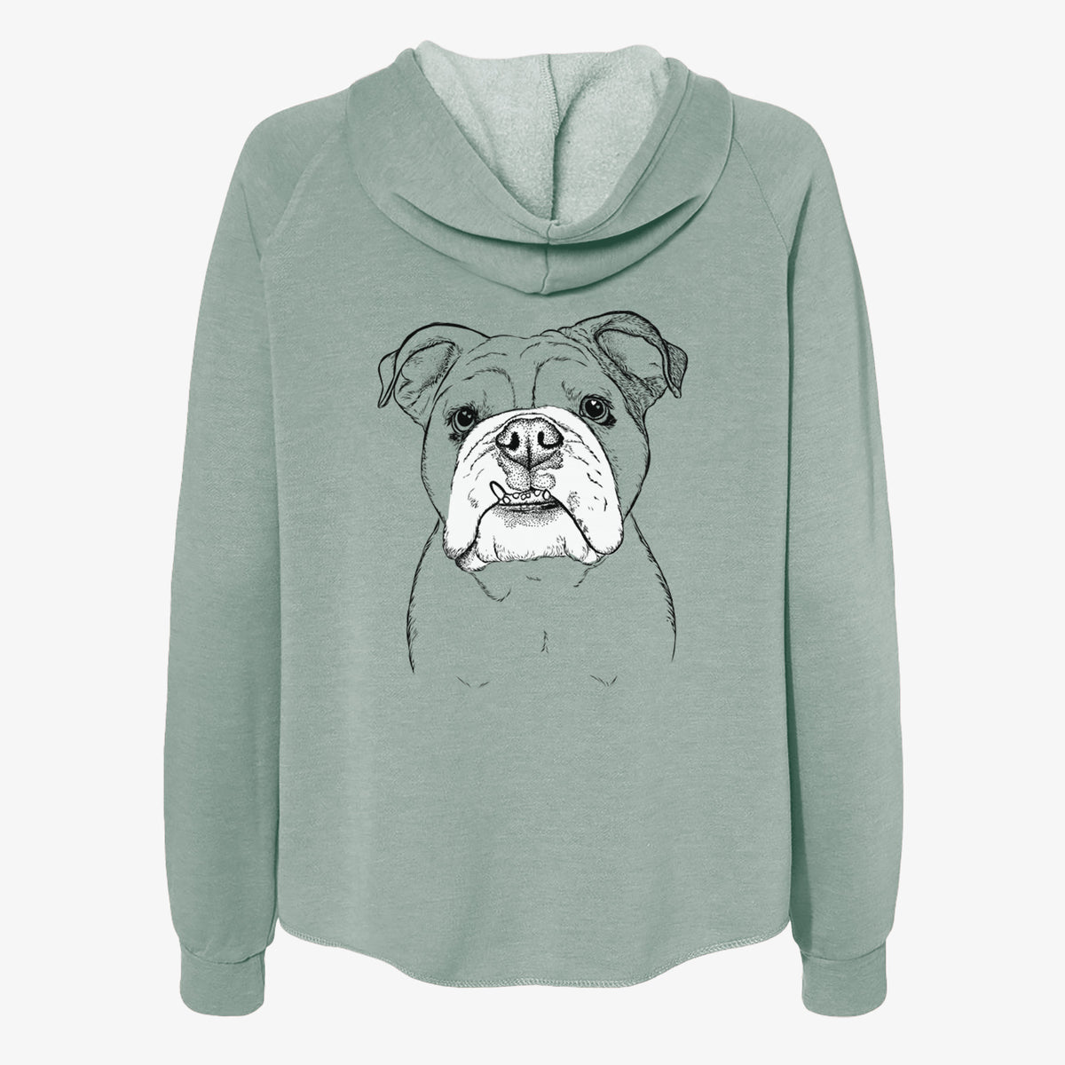 Dazy the English Bulldog - Women's Cali Wave Zip-Up Sweatshirt