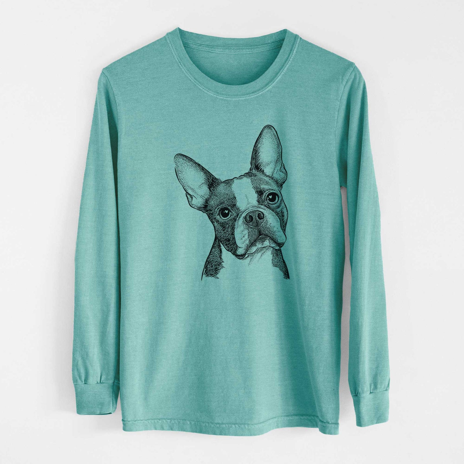 Bare Dee Dee the Boston Terrier - Heavyweight 100% Cotton Long Sleeve