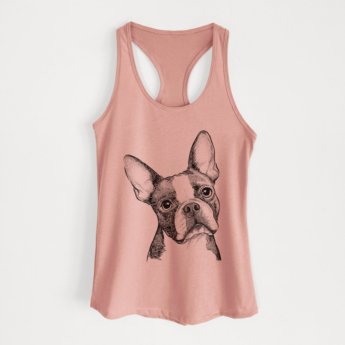 Dee Dee the Boston Terrier - Women's Racerback Tanktop