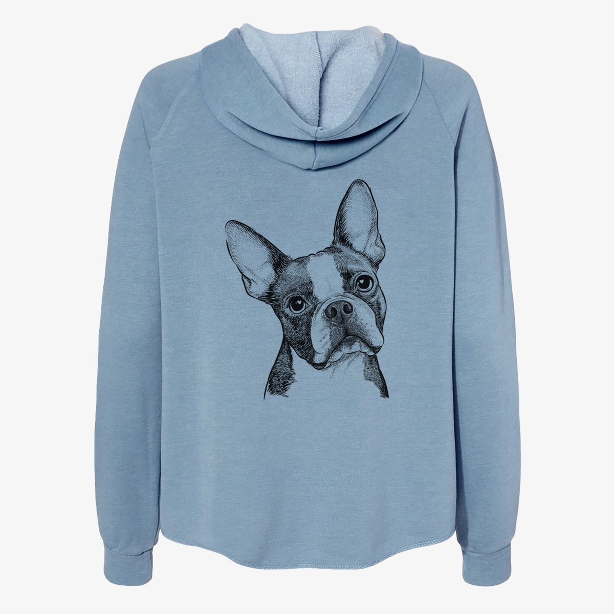 Dee Dee the Boston Terrier - Women's Cali Wave Zip-Up Sweatshirt