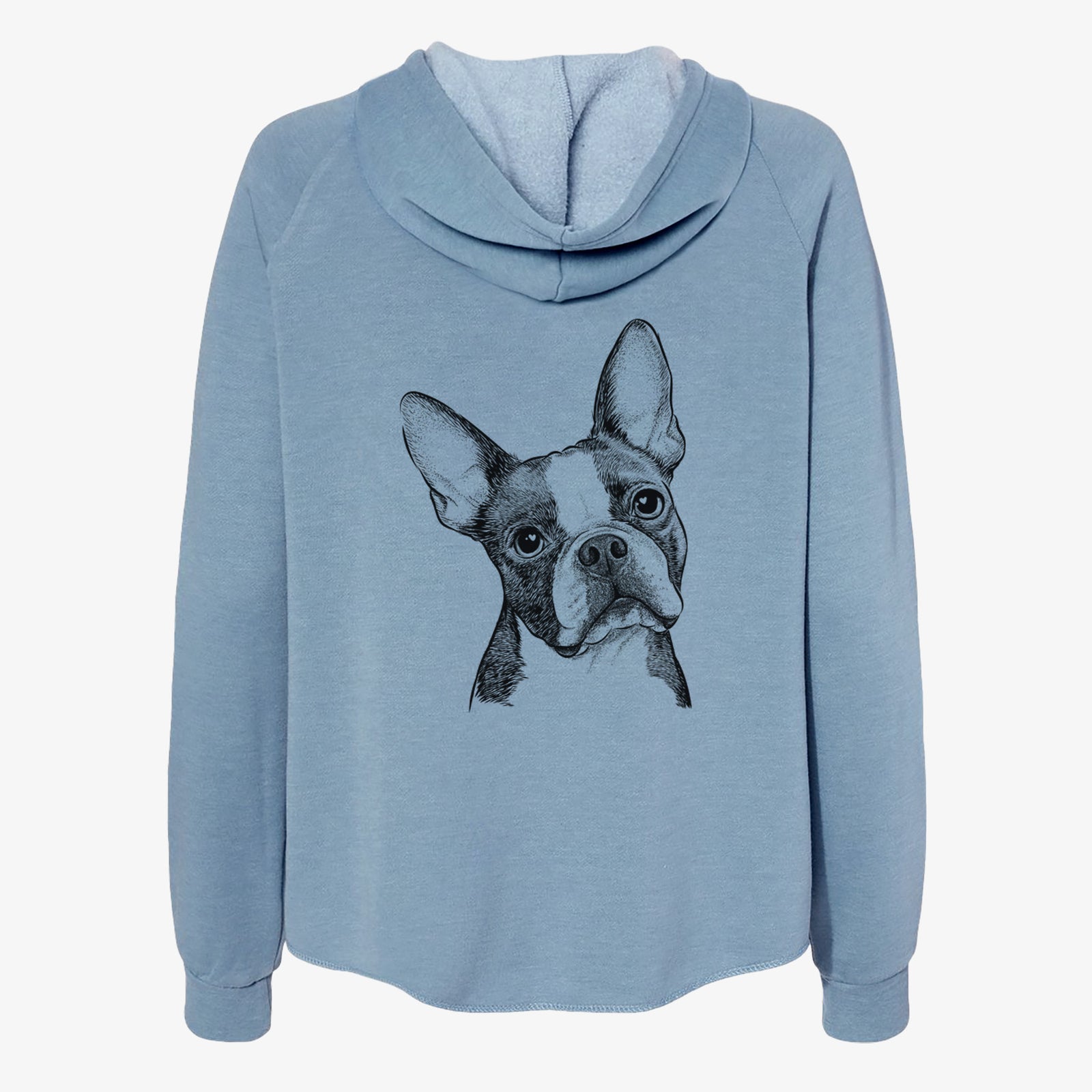 Dee Dee the Boston Terrier - Women's Cali Wave Zip-Up Sweatshirt