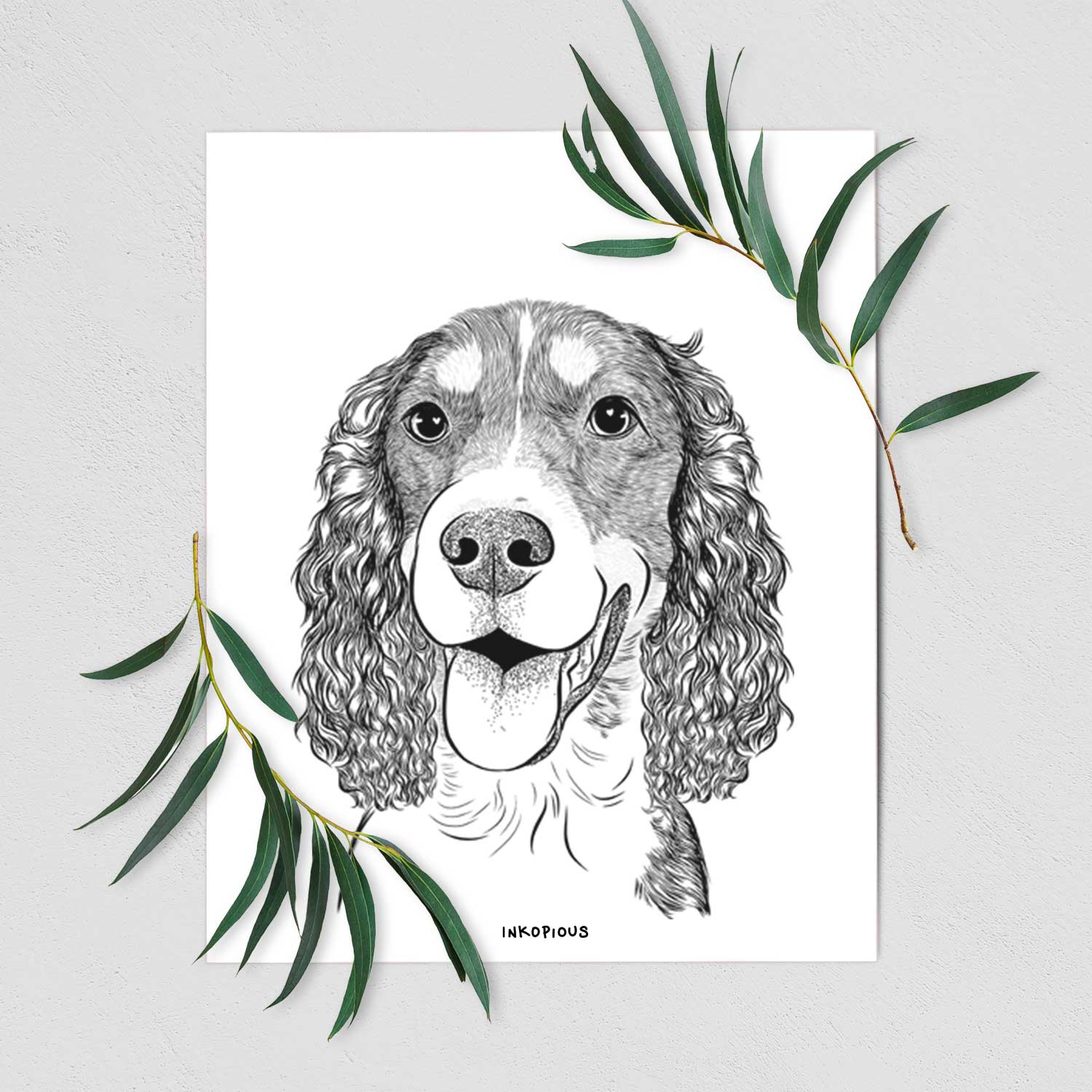 Delilah the English Springer Spaniel Art Print