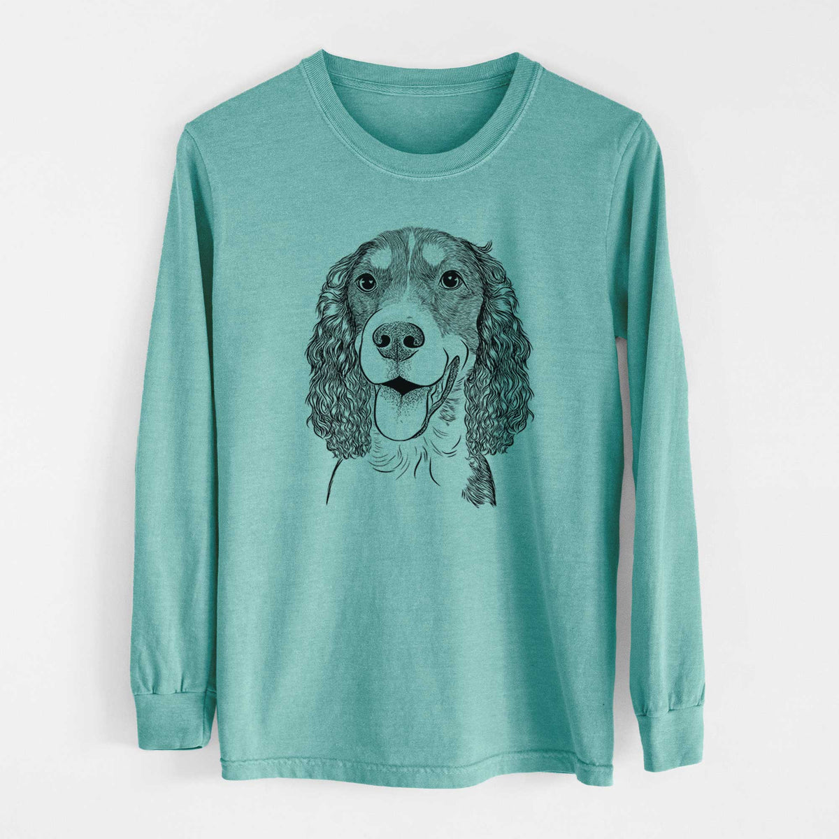 Bare Delilah the English Springer Spaniel - Heavyweight 100% Cotton Long Sleeve